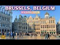 Incroyable visite virtuelle de bruxelles en belgique  4k city walk janvier 2024