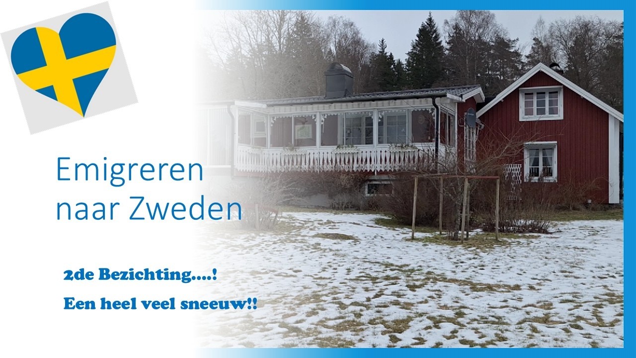 Vlog 17 - Emigreren naar Zweden, 2de bezichtiging en veel sneeuw!