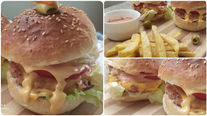 Hamburger  أفضل خبز الهمبرغر من ليوم متزيدوش تشروه من برا, مع حشو إقتصادي