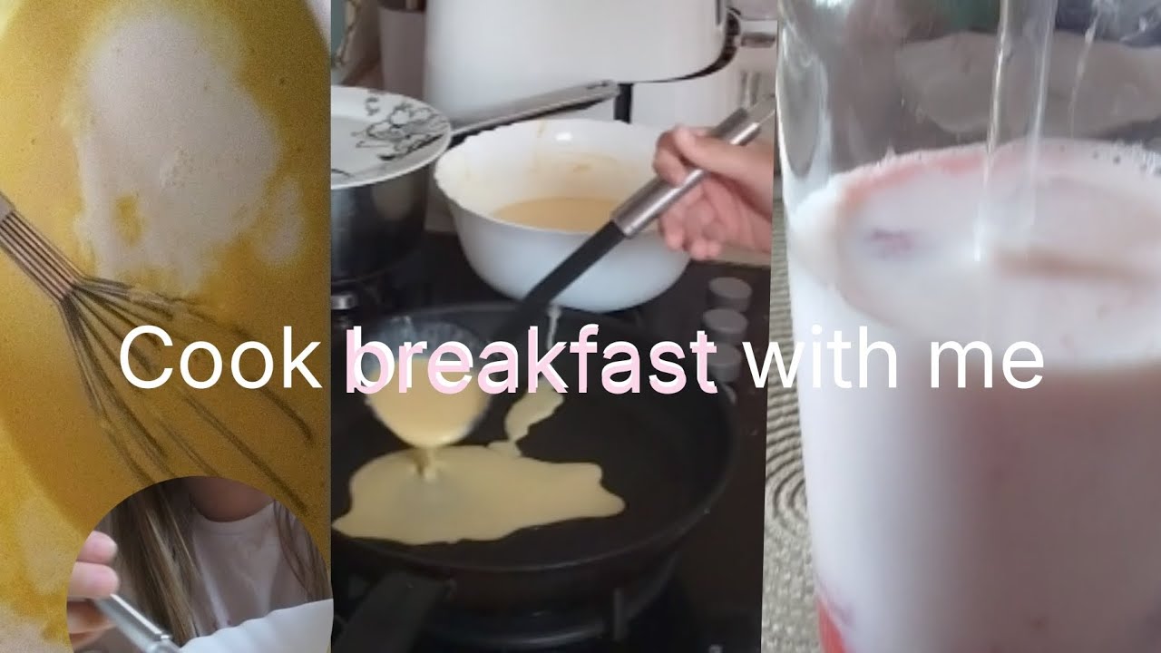Cook BREAKFAST 🥞 with me {chaotic, pancakes, Pinterest recipes}