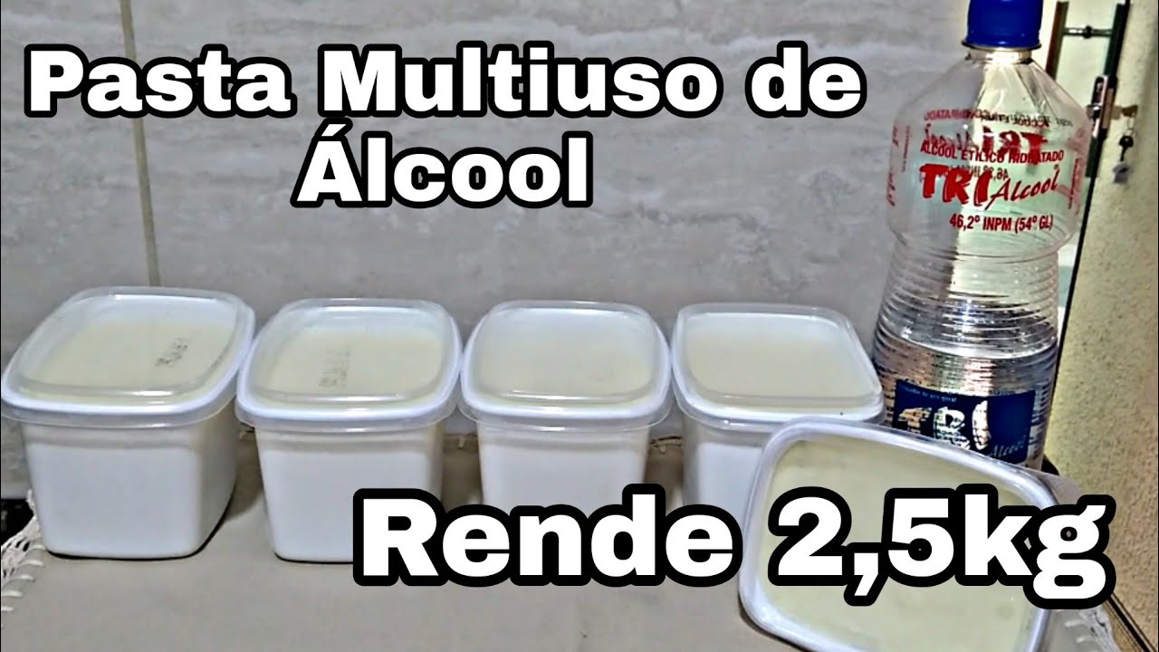Você vai vender muito! PASTA MULTIUSO DE ÁLCOOL CASEIRA 2,250KG | DICAS SIMPLES