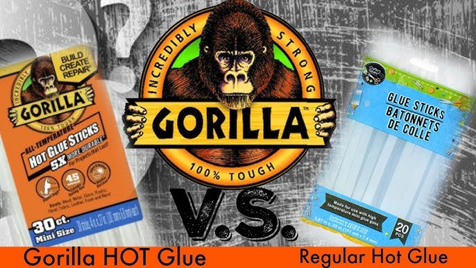 fabric glue VS gorilla hot glue on faux fur! I didn't expect that.. 