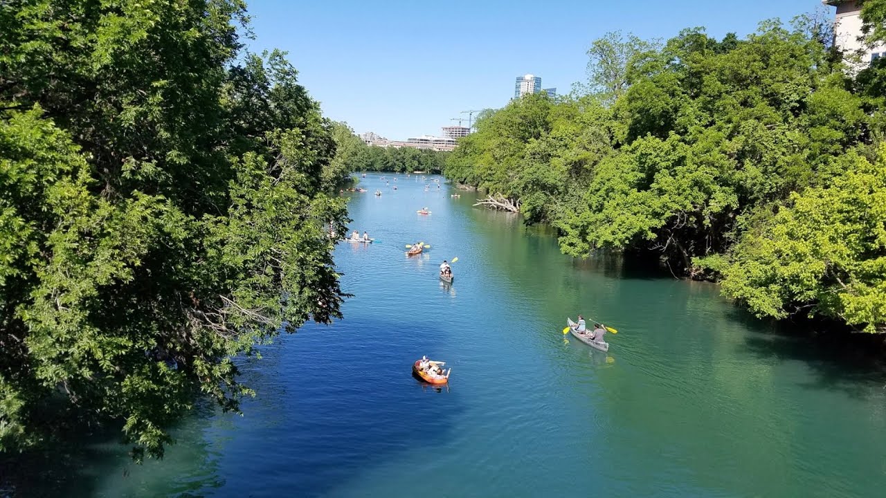 Barton spring Austin tx,,,video 4K Rio hermoso YouTube