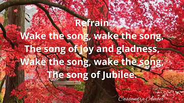 Wake the Song of Joy and Gladness hymnal #034 Piano Instrumental song lyrics minus one Youtube