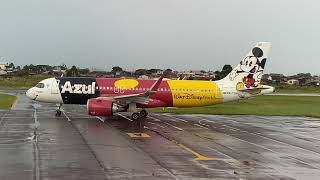 EXCLUSIVO!! MICKEY MOUSE DISNEY - AIR BUS A-320 NEO AZUL EM CAXIAS DO SUL
