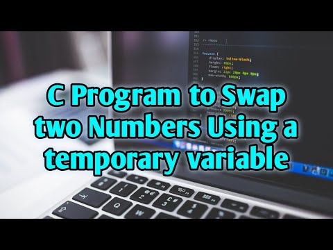 C Program to Swap two Numbers Using a temporary variable #cprograming #swap #adityavclass 