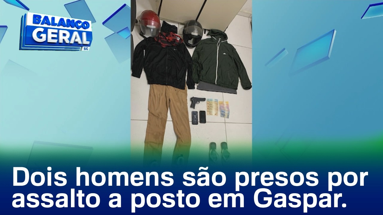 Vale do Itajaí: dois homens são presos por assaltarem posto de gasolina de Gaspar