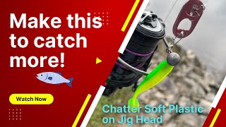 Lure Making, Fishing Hack | Chatter Soft Plastic on Jig Head with Soda Can Tab, More Bite More Fish!