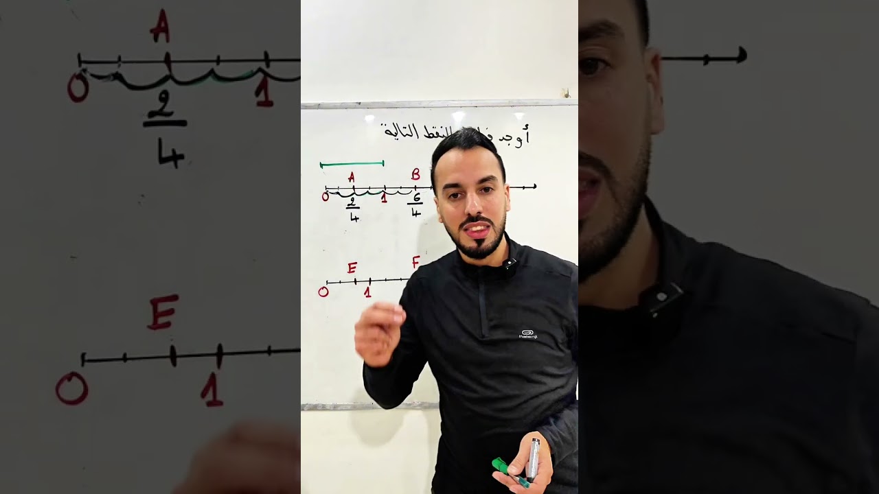 ايجاد فاصلة نقطة من على نصف مستقيم مدرج✅لتلاميذ السنة أولى متوسط 🫵