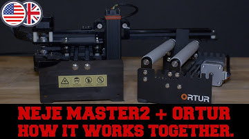 Ortur Auto Rotary Roller and Neje Master 2 - How it works together.
