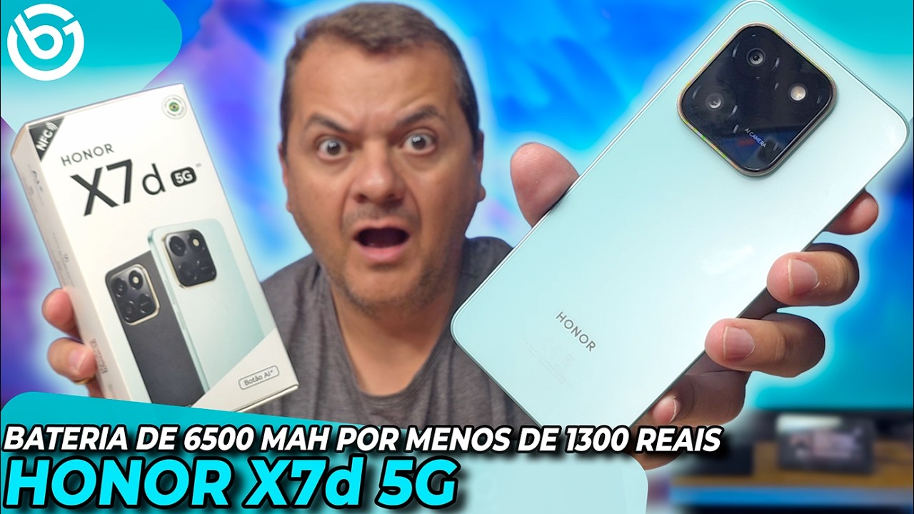 Honor X7d - Muita Bateria (6500 mAh) Por MENOS de 1300 Reais - Unboxing e Impressões