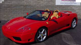 I thought you'd like a look at this amazing 2001 ferrari 360 spider,
with it's 3.6 liter (mid engine) 395 h.p. v8, 6 speed (gated shifter)
manual transmissio...