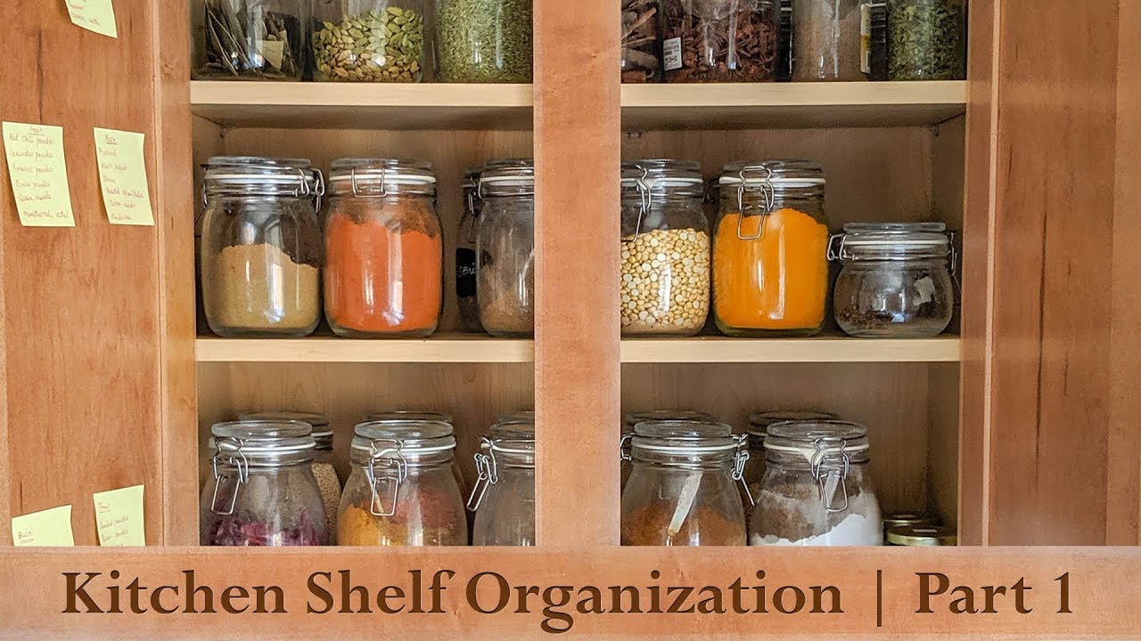 Kitchen Cabinet Organization (Ideas For Indian Kitchen) - Fun FOOD Frolic