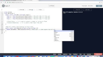 C# Quadratic Equation