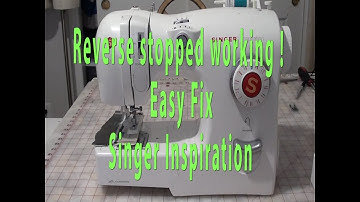 Singer sewing machine does not go in reverse - stuck reverse lever DIY Easy fix