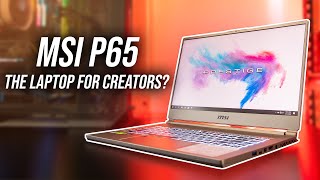 Обзор MSI P65 Creator 9SF — тонкий + 8-ядерный процессор?