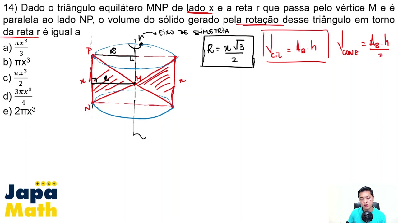 Prova Resolvida EsPCEx (2020 - 2021) - Geometria Espacial