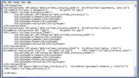 Inteligencia Artificial - Redes Semánticas: Creación y acceso de una ontología