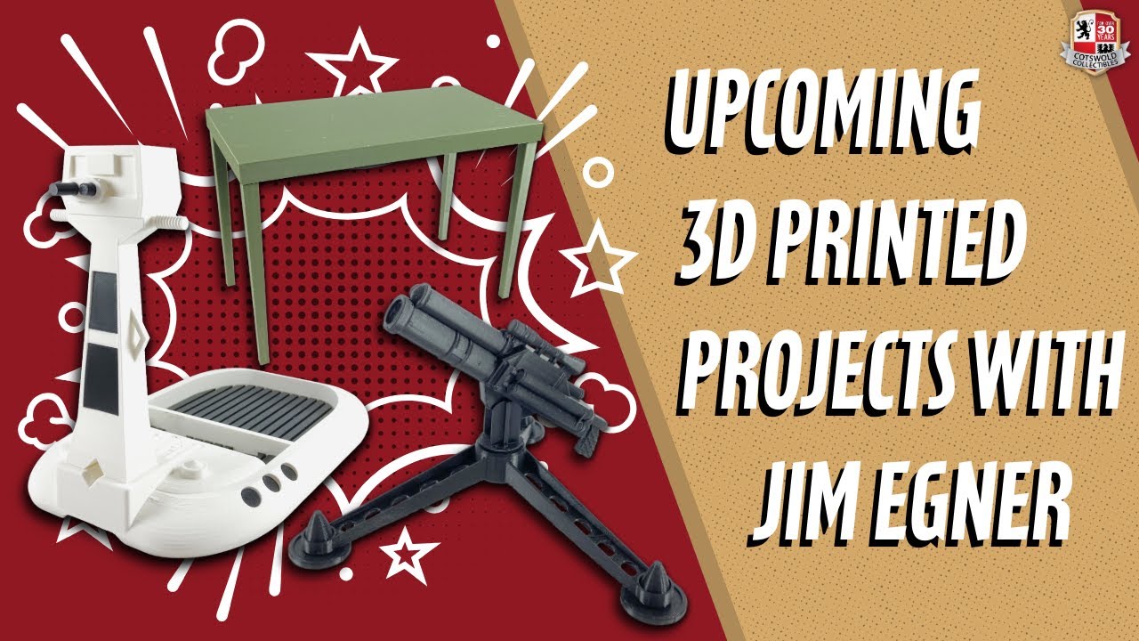Предстоящие проекты 3D-печати с Джимом Эгнером!