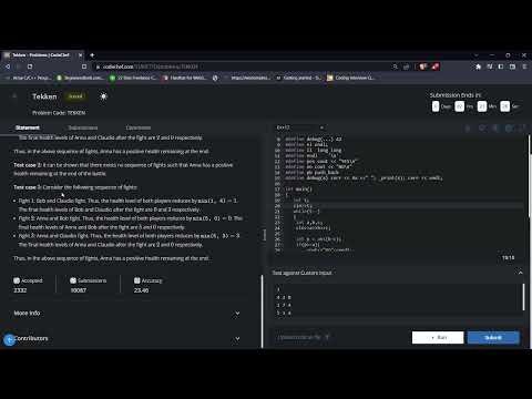 Tekken   Problems   CodeChef  2023 02 15 20 38 24