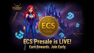Eclipsera Legends (ECS) Explained | Play-to-Earn Game + PinkSale Presale Live on Solana 🚀