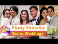 Pinoy Showbiz Secret Weddings | Kasal nina Sarah G, Sharon Cuneta, Judy Ann Santos at Kris Aquino