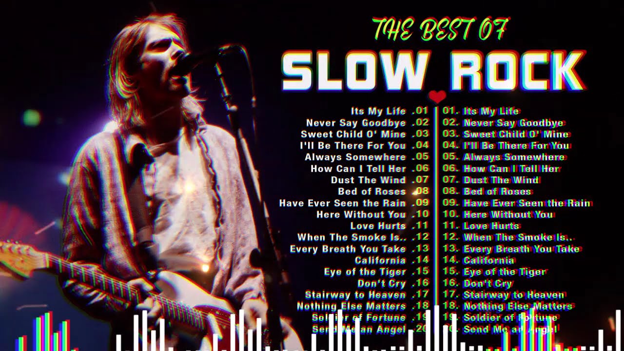 Nirvana, Aerosmith, Scorpions, GNR, The Eagles, Bon Jovi🎵🎤Best Slow Rock 70s 80s 90s Love Songs