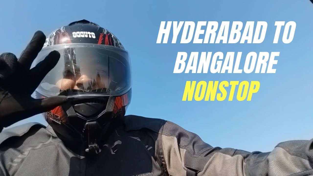 Hyderabad to Bangalore in 10hrs on FZ V3 | 600km bike ride | Nonstop ride 