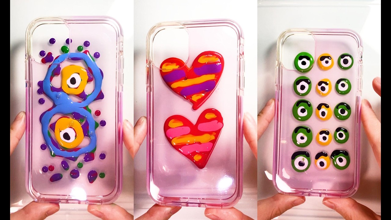 Creative & Satisfying Phone Case Design ✨ | Painting for Relaxation