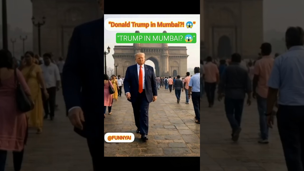 Donald Trump in Mumbai? 😱🇮🇳 | Real or AI? 