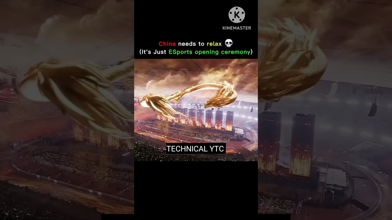 ESPORTS OPENING CEREMONY IN CHINA IS CRAZY||TECHNICAL YTC||