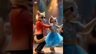 Cats Owned The Stage dance funny catdance dancingcat entertainment funny cartoon trend
