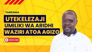 UTEKELEZAJI AGIZO LA WAZIRI WAANZA/ WADAIWA WAITWA MANYARA/ KAMISHNA MTUI ATOA MSIMAMO