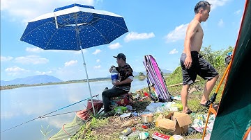 đường đến địa điểm câu cá và cắm trại ở hồ đá đen tuyệt đẹp ||Trí Nguyễn fishing