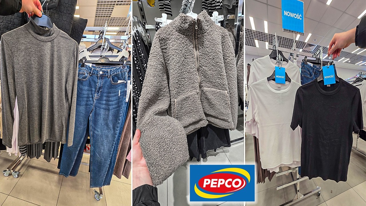 PEPCO KOMPLETY❗ KURTKA WEŁNIACZEK 😱BLUZKI / SPODNIE TANIO❗ KOSZE / PODUCHY
