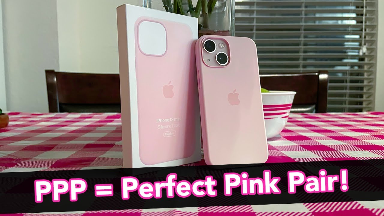 Coque iPhone 13 Mini silicone couleur Rose Pale 