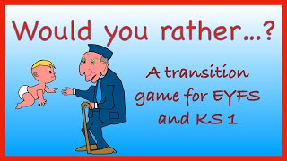 Would you rather game for EYFS and KS 1 | New Class Transition Activity