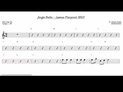 Vive le vent Jazzy (niveau difficile, sax alto) (Pierpont) - Partition  Saxophone