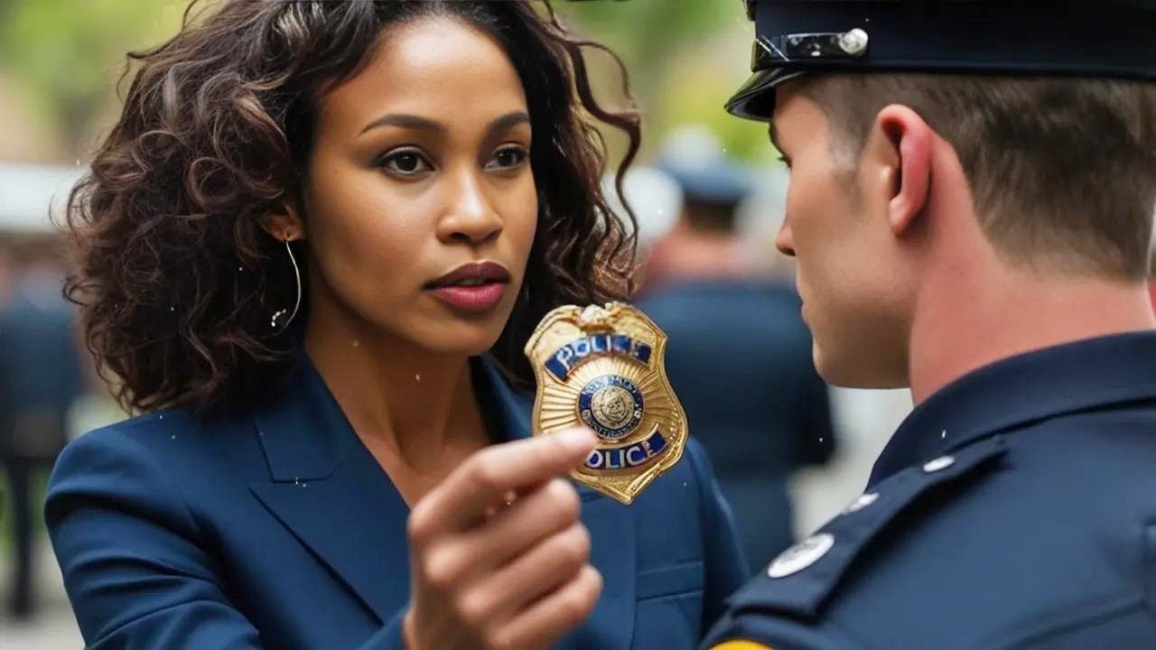 Outline Video Police Harass Black Woman in Park, Freeze When She Pulls Out Her CIA Badge