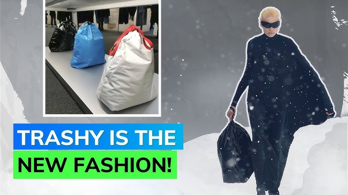 Balenciaga $1800 Trash Bag 😮 Is fashion trolling us at this point? 🤯  LONDON LUXURY SHOPPING VLOG 