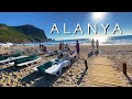 Alanya beach Cleopatra in winter. Cable car Teleferik etc. TURKEY #alanya #turkey