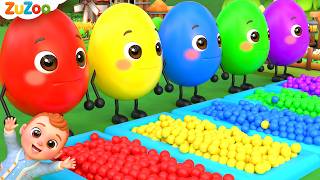 सरप्राइज़ एग्स बच्चों का गीत | Surprise Eggs Kids Song – Hindi Rhymes | ZuZoo Hindi