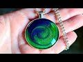 #1130 Trying Out My New Cabochon Pendant Silicone Mold With These Gorgeous Resin Petri Pours