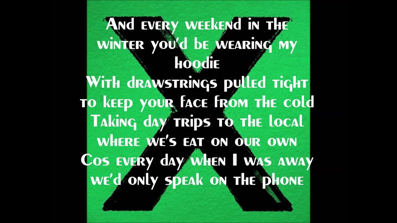 Ed Sheeran-Nina (with lyrics)