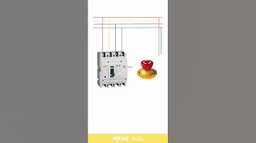 Connecting MCCB with Emergency Control Button for Instant Shutdown.