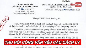 Thu hồi công văn yêu cầu cách ly công dân từ TP HCM, Bình Dương về quê ăn Tết