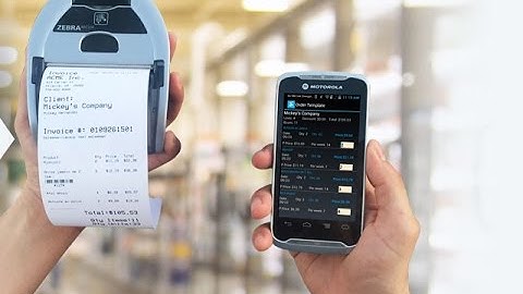 Mobile Invoicing & Printing. Create & Print Invoices with TC55 & Zebra Printer iMZ320 - LaceUp