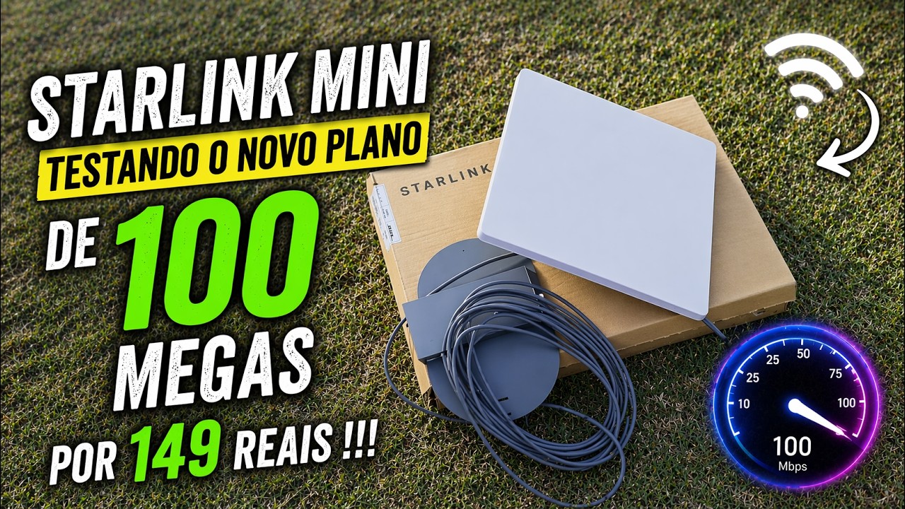 STARLINK MINI NOVO PLANO DE 100 MEGAS POR 149 REAIS !!! - YouTube