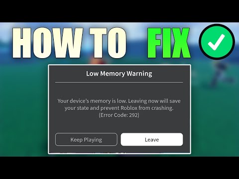 How to Fix Roblox Low Memory Warning Message (iPhone & iPad)