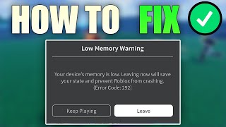 How to Fix Roblox Low Memory Warning Message (iPhone & iPad)
